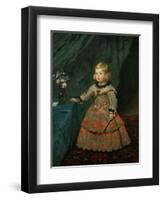 The Infanta Margarita Teresa (1651-1673) in a Pink Dress, 1653-54-Diego Velazquez-Framed Giclee Print