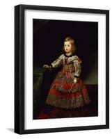 The Infanta Maria Margarita (1651-73) of Austria as a Child-Diego Velazquez-Framed Giclee Print