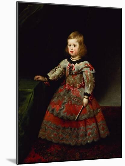 The Infanta Maria Margarita (1651-73) of Austria as a Child-Diego Velazquez-Mounted Giclee Print