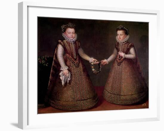 The Infantas Isabel Clara Eugenia-Alonso Sanchez Coello-Framed Giclee Print