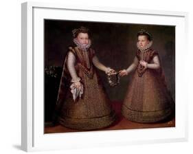 The Infantas Isabel Clara Eugenia-Alonso Sanchez Coello-Framed Giclee Print