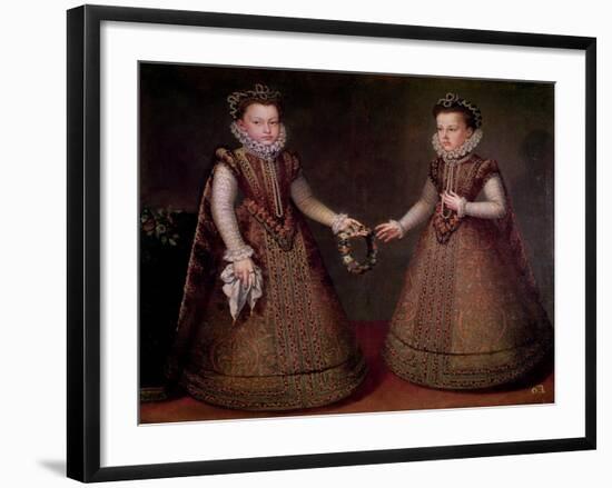 The Infantas Isabel Clara Eugenia-Alonso Sanchez Coello-Framed Giclee Print