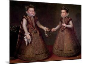 The Infantas Isabel Clara Eugenia-Alonso Sanchez Coello-Mounted Giclee Print