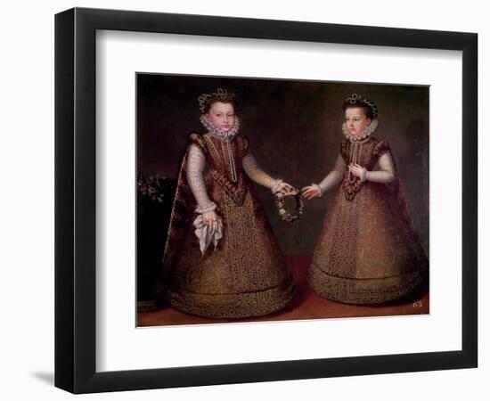 The Infantas Isabel Clara Eugenia-Alonso Sanchez Coello-Framed Giclee Print