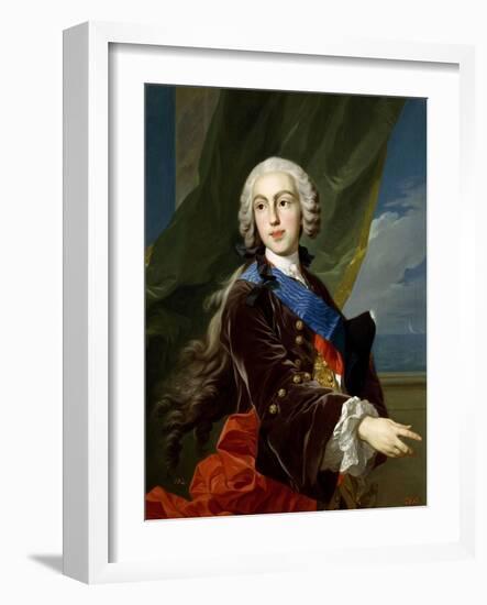 The Infante Philip of Bourbon, Duke of Parma, 1739-1742-Louis-Michel van Loo-Framed Giclee Print