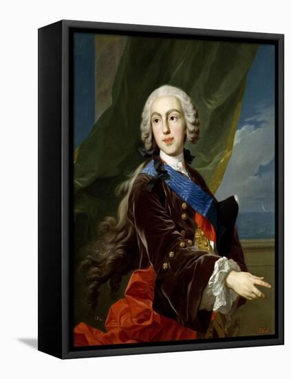 The Infante Philip of Bourbon, Duke of Parma, 1739-1742-Louis-Michel van Loo-Framed Stretched Canvas