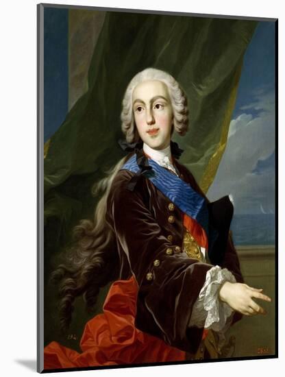 The Infante Philip of Bourbon, Duke of Parma, 1739-1742-Louis-Michel van Loo-Mounted Giclee Print