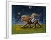 The Infants and the Lion, 1978-PJ Crook-Framed Giclee Print