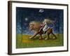 The Infants and the Lion, 1978-PJ Crook-Framed Giclee Print