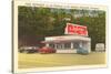 The Inferno Drive-In, Roadside Retro-null-Stretched Canvas