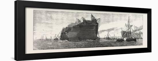 The Inflexible Being Towed to Her Moorings, 1876, UK-null-Framed Giclee Print