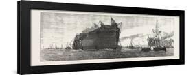 The Inflexible Being Towed to Her Moorings, 1876, UK-null-Framed Giclee Print