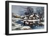 The Ingleside Winter-Currier & Ives-Framed Giclee Print