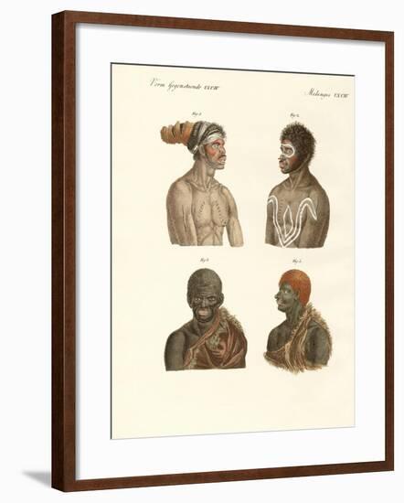 The Inhabitants of Australia-null-Framed Giclee Print