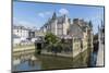 The inhabited Rohan bridge on Elorn River, Landerneau, Finistere, Brittany, France, Europe-Francesco Vaninetti-Mounted Photographic Print