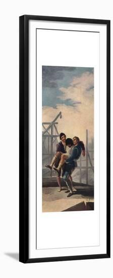 'The injured Mason', 1786-1787 (1939)-Francisco Goya-Framed Premium Giclee Print