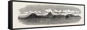 The Inland Sea of Japan: Coast of Sikok, with the City of Marungami and Castle of the Daimeo. 1868-null-Framed Stretched Canvas