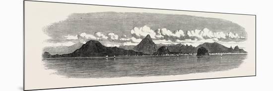 The Inland Sea of Japan: Coast of Sikok, with the City of Marungami and Castle of the Daimeo. 1868-null-Mounted Giclee Print