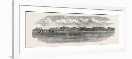 The Inland Sea of Japan: the Bingo Nada, with Yosima Island and Villages. 1868-null-Framed Giclee Print