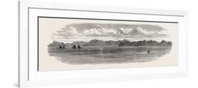 The Inland Sea of Japan: the Bingo Nada, with Yosima Island and Villages. 1868-null-Framed Giclee Print