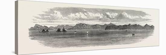 The Inland Sea of Japan: the Bingo Nada, with Yosima Island and Villages. 1868-null-Stretched Canvas