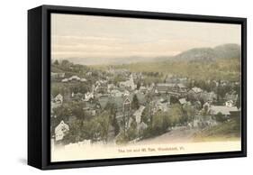 The Inn and Mt. Tom, Woodstock, Vermont-null-Framed Stretched Canvas