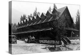 The Inn, Rainier National Park - Rainier National Park-Lantern Press-Stretched Canvas