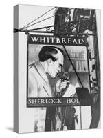 The Inn Sign for 'the Sherlock Holmes' Pub in Baker Street, Central London, England-null-Stretched Canvas