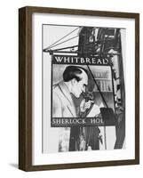 The Inn Sign for 'the Sherlock Holmes' Pub in Baker Street, Central London, England-null-Framed Photographic Print