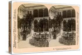 The Inner Court of a Damascus Home, Syria, 1900-Underwood & Underwood-Stretched Canvas