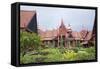 The Inner Courtyard of the National Museum in Phnom Penh, Cambodia-null-Framed Stretched Canvas