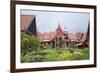 The Inner Courtyard of the National Museum in Phnom Penh, Cambodia-null-Framed Giclee Print