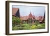 The Inner Courtyard of the National Museum in Phnom Penh, Cambodia-null-Framed Giclee Print