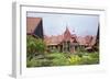 The Inner Courtyard of the National Museum in Phnom Penh, Cambodia-null-Framed Giclee Print