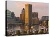 The Inner Harbor, Baltimore.-Jon Hicks-Stretched Canvas