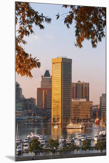 The Inner Harbor, Baltimore.-Jon Hicks-Mounted Premium Photographic Print