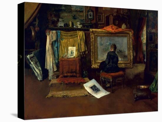 The Inner Studio, Tenth Street, 1882-William Merritt Chase-Stretched Canvas