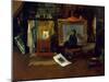 The Inner Studio, Tenth Street, 1882-William Merritt Chase-Mounted Giclee Print