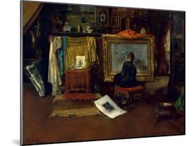 The Inner Studio, Tenth Street, 1882-William Merritt Chase-Mounted Giclee Print