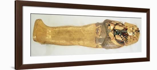 The Innermost Coffin of the King, from the Tomb of Tutankhamun-Egyptian 18th Dynasty-Framed Premium Giclee Print