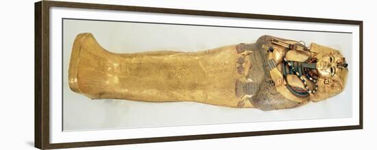 The Innermost Coffin of the King, from the Tomb of Tutankhamun-Egyptian 18th Dynasty-Framed Premium Giclee Print