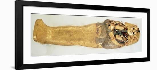 The Innermost Coffin of the King, from the Tomb of Tutankhamun-Egyptian 18th Dynasty-Framed Premium Giclee Print