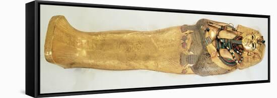 The Innermost Coffin of the King, from the Tomb of Tutankhamun-Egyptian 18th Dynasty-Framed Stretched Canvas