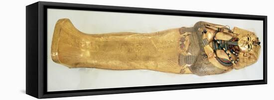 The Innermost Coffin of the King, from the Tomb of Tutankhamun-Egyptian 18th Dynasty-Framed Stretched Canvas