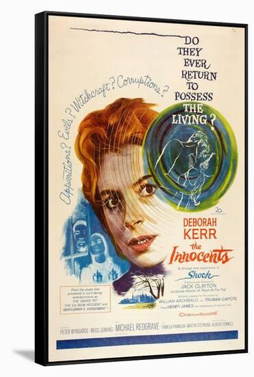 The Innocents Art: Center: Deborah Kerr, 1961-null-Framed Stretched Canvas