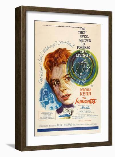 The Innocents Art: Center: Deborah Kerr, 1961-null-Framed Art Print