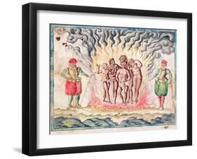 The Inquisition in New Spain-Samuel de Champlain-Framed Giclee Print