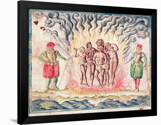 The Inquisition in New Spain-Samuel de Champlain-Framed Giclee Print