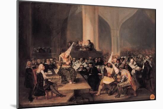 The Inquisition Tribunal-Francisco de Goya-Mounted Giclee Print