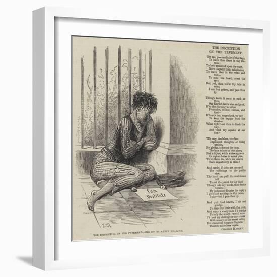 The Inscription on the Pavement-Joseph Kenny Meadows-Framed Giclee Print